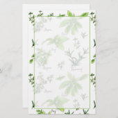 キッチン料理ハーブローズマリーバジル 便箋 (正面/裏面)