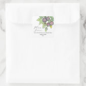 キッチン料理フルーツ缶詰瓶ラベル スクエアシール (バッグ)