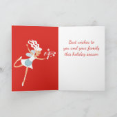 キッチン料理ベーキング妖精クリスマスフードカード シーズンカード (内部)