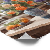 キッチン料理ヴィンテージフードアート ポスター (角)