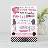 キッチン料理誕生会 招待状 (スタンド正面)