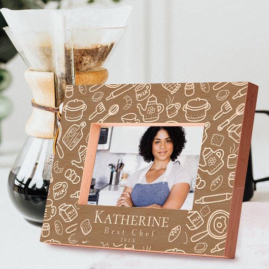 キッチン最高のスシェフ レーザー彫刻フレーム