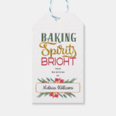 キッチン焼いたでクリスマスギフトをプレゼント ギフトタグ (正面)