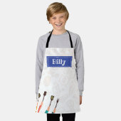 キッチン物ブルーエプロン エプロン (着用した状態)