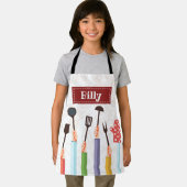 キッチン物レッドエプロン エプロン (インサイチュ)