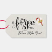 キッチン独占的ギフトラベルからのマッチング ギフトタグ (裏面横)