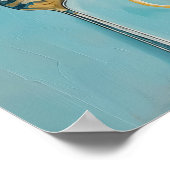 キッチン用のフォークのウォールアートにスパゲッティのパスタ ポスター (角)