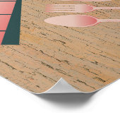 キッチン用テーブルサーバスタイル ポスター (角)