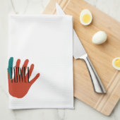 キッチン用ハンドタオル キッチンタオル (四つ折り)