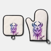 キッチン用パパハンドル 鍋つかみ&鍋敷きセット (正面)