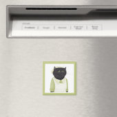 キッチン用メイド猫スクエアマグネット マグネット (インサイチュ (食洗機))