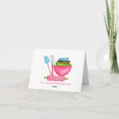 キッチン用品のベーキングありがとうノートカード サンキューカード (裏面)