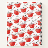 キッチン用品パターンクックブックファミリーレシピ ノートブック (裏面)