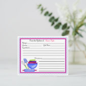 キッチン用品ベーキング料理レシピカード (スタンド正面)