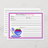 キッチン用品ベーキング料理レシピカード (正面/裏面)