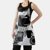 キッチン白黒 エプロン (インサイチュ)