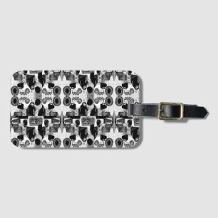 キッチン白黒 ラゲッジタグ