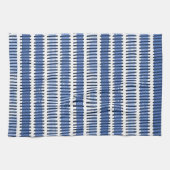 キッチン絵を描タオル「ブルーストローク」 キッチンタオル (横)