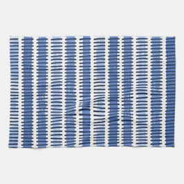 キッチン絵を描タオル「ブルーストローク」 キッチンタオル