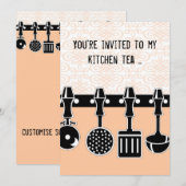 キッチン茶会への招待 招待状 (正面/裏面)