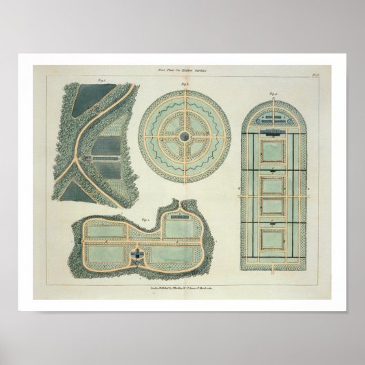 キッチン菜園4プラン – 「ヒント」より ポスター (正面)