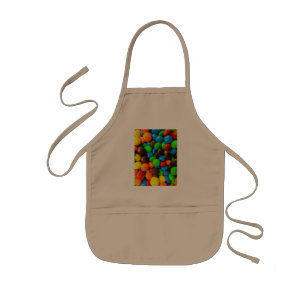 キッチン衣服カラフルキャンディ 子供用エプロン
