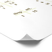 キッチン計測変換ポスター20"x24" ポスター (角)