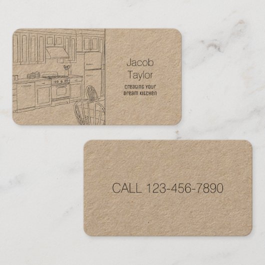 キッチン設備 名刺 (正面/裏面)