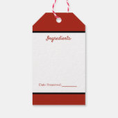 キッチン調理サルサギフトラベル ギフトタグ (裏面)