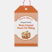 キッチン調理ピーチフルーツギフトラベル ギフトタグ (正面)