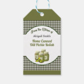 キッチン調理済み漬物と美味しいギフトラベル ギフトタグ (正面)