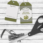 キッチン調理済み漬物と美味しいギフトラベル ギフトタグ