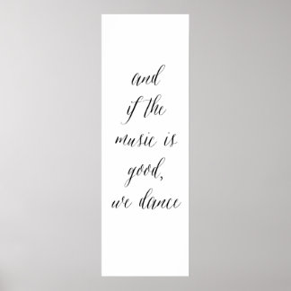 キッチン踊り標識2 ポスター