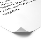 キッチン辞書の定義の意味タイポグラフィ ポスター (角)