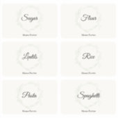 キッチン食器室団体や組織食品保管ラベル シール (正面)