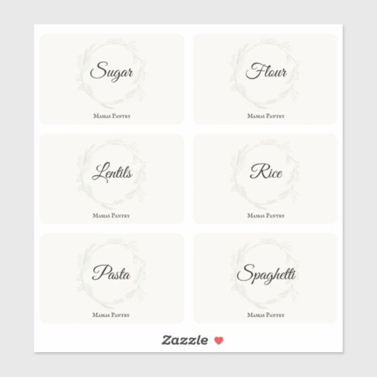 キッチン食器室団体や組織食品保管ラベル シール (シート)