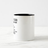 キッチン1のルール。シェフは正しい。2.シェフは ツートーンマグカップ (中央)