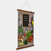 キッチン（カスタマイズ可能） 吊り下げ型タペストリー (傾斜あり)