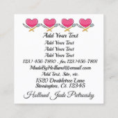 キッチン/ケータリング/家庭から調理 スクエア名刺 (裏面)