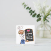 キッチン/ケータリング/家庭から調理 スクエア名刺 (スタンド正面)