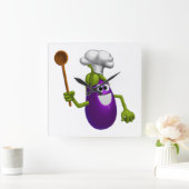 キッチン スクエア壁時計 (ホーム)