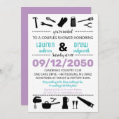 キッチン＆ツール ウェディング カップルシャワー 招待状 (正面/裏面)