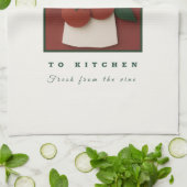 キッチン テーブルクロス 野菜の庭の新鮮な緑茶 キッチンタオル (折り畳み)