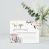 キッチン ブライダルシャワー レシピ カード (スタンド正面)