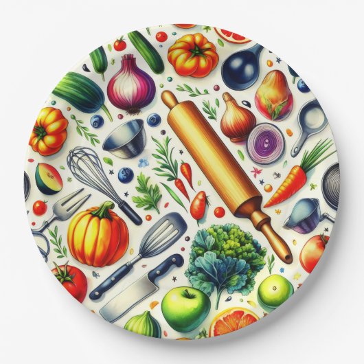 キッチン。 ペーパープレート (正面)