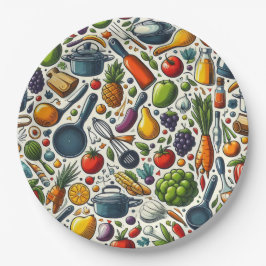 キッチン。 ペーパープレート