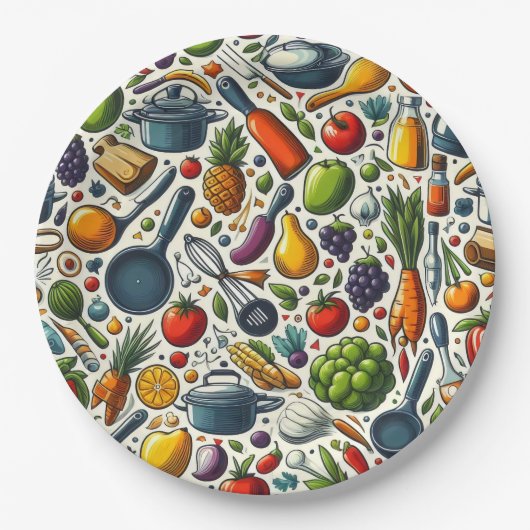 キッチン。 ペーパープレート (正面)