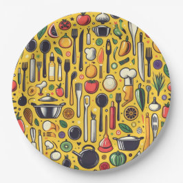 キッチン。 ペーパープレート