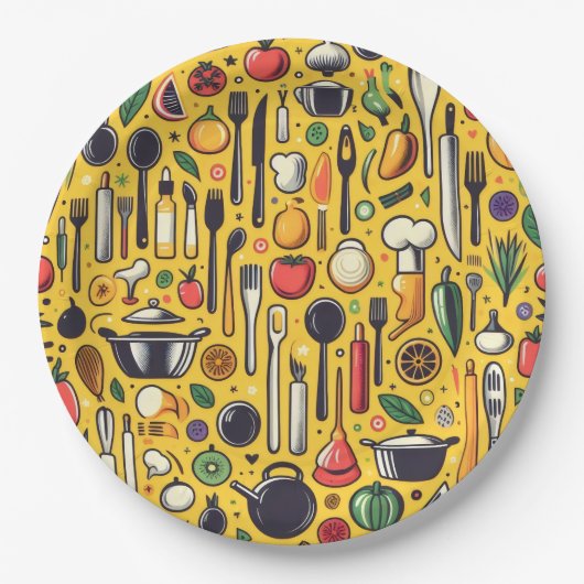 キッチン。 ペーパープレート (正面)