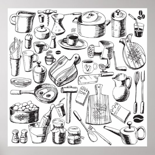 キッチン ポスター (正面)